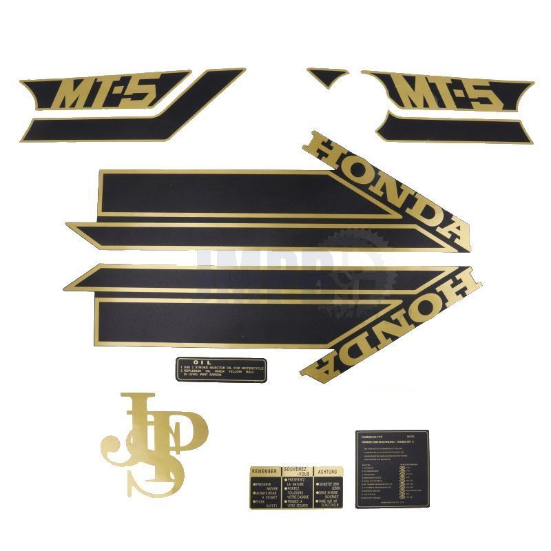 Stickerset Honda MT5 JPS Goud JMPB Onderdelen