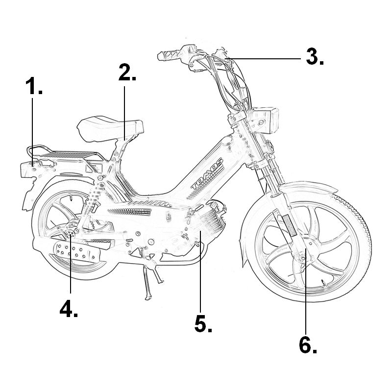 Onderdelen op tekening