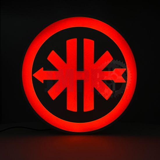 Lamp Kreidler Logo LED Rood