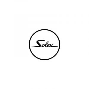 Sticker Solex Logo Rond Wit/Zwart 41MM