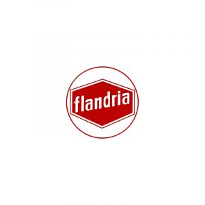 Sticker Flandria Logo Rood/Wit 41MM