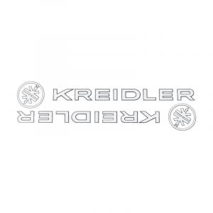 Tankstickerset Kreidler + Logo Wit/Zwart