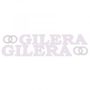 Stickerset Gilera + Logo Wit