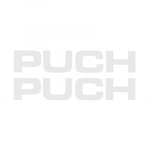 Sticker Puch 117X21MM Wit per 2 stuks