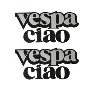 Sticker Vespa CIAO Antraciet