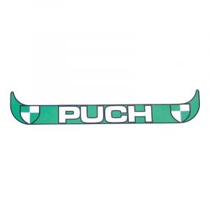 Sticker Plaathouder Breed Puch Wit