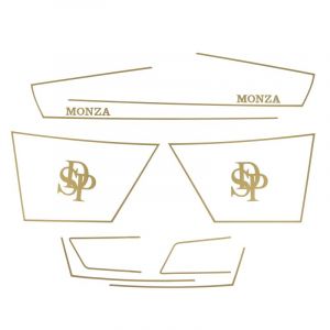 Lijnenstickerset Puch Monza SDP Goud