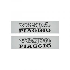 Tanksticker Vespa Piaggio Zilver 2 stuks