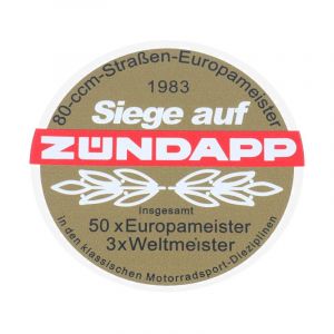 Sticker Siege auf Zundapp 