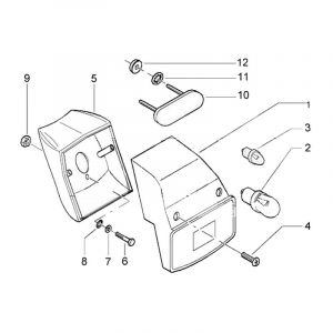 Achterlicht Vespa Ciao
