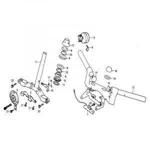 Stuur / Kroonstuk Honda MB50