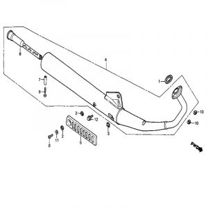 Uitlaat Honda MB50