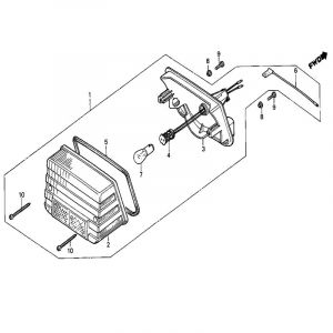 Achterlicht Honda MB50