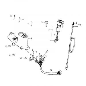 Cockpit / Contactslot Honda MT50