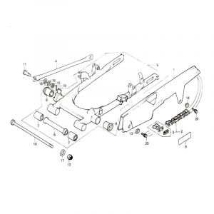 Achterbrug Honda MT50