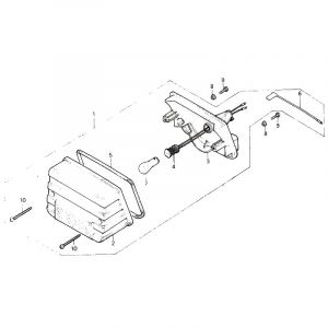 Achterlicht Nieuw Model Honda MT50