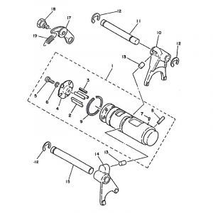 Schakelvorken Yamaha FS1 2RU