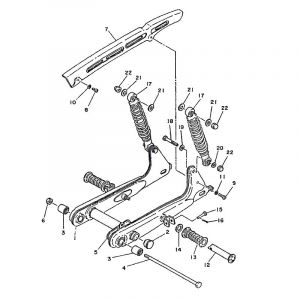 Achterbrug Yamaha FS1 2RU