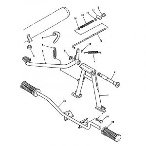 Middenstandaard Yamaha FS1 2RU