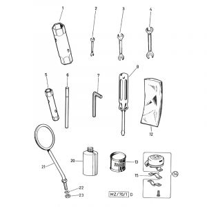 Gereedschap / Spiegels Puch Monza