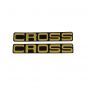 Stickerset Kreidler Cross Goud - 2-Delig